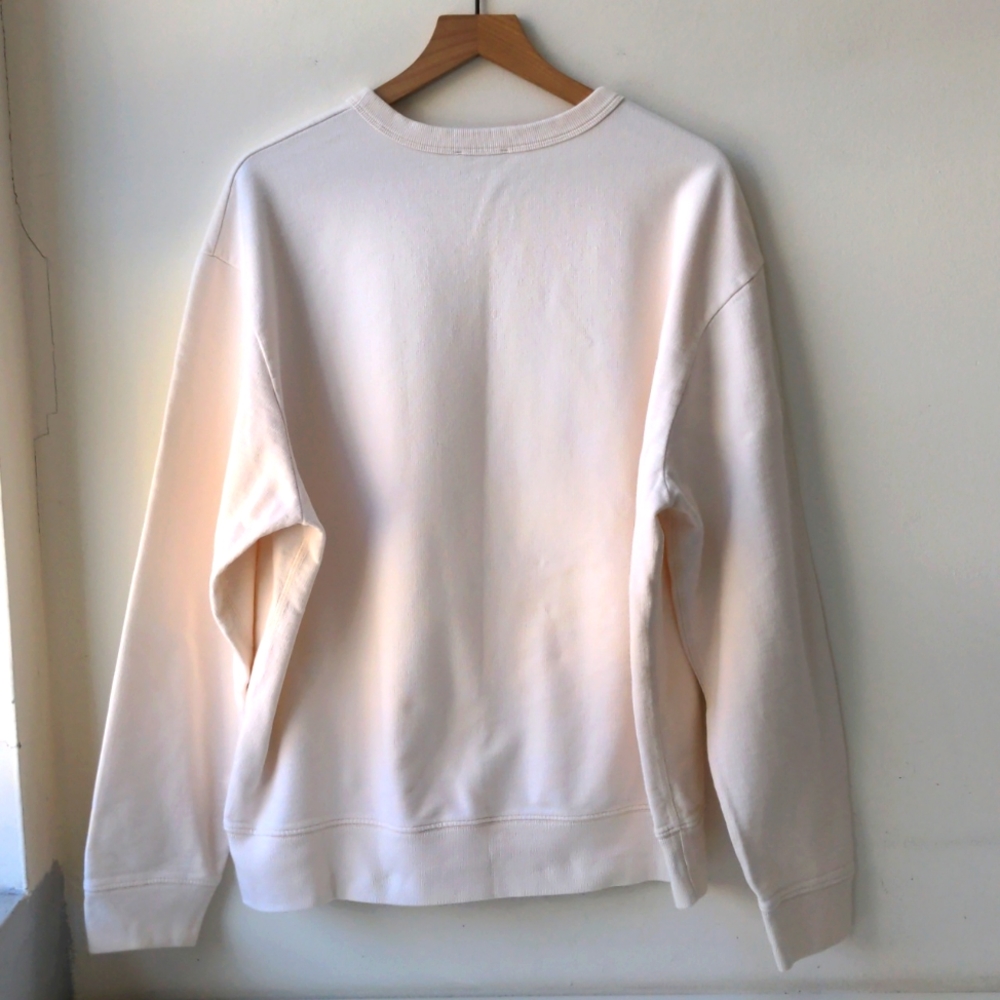 AG Crewneck Sweatshirt Cream Men's Size XL - Picture 3 of 6